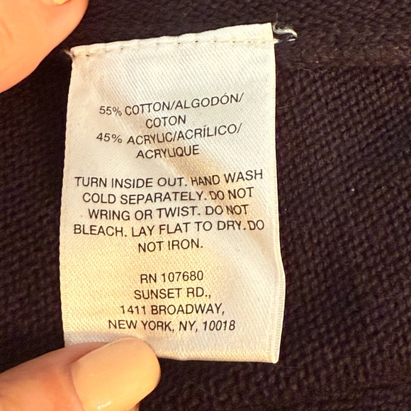 Sunset Rd black cotton knit sweater - Picture 6 of 9